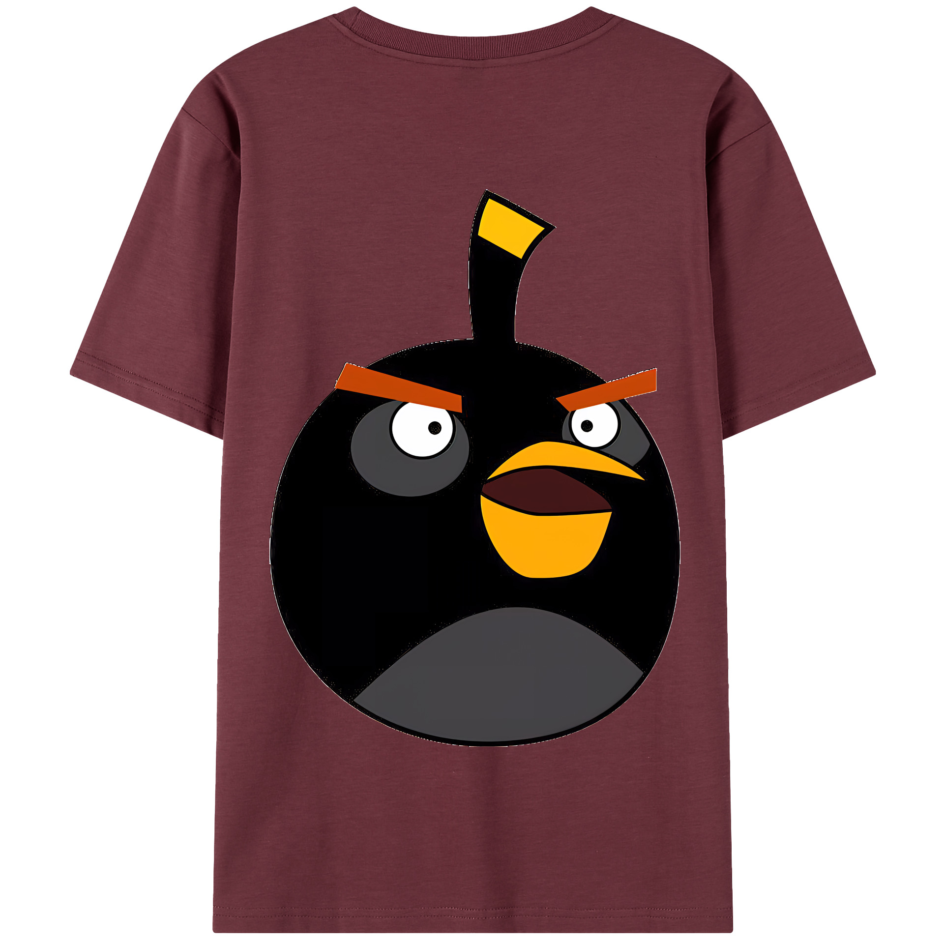 （画像用） Angry Birds アングリーバード 綿100％半袖Tシャツ（背面プリント）